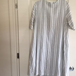 ROOLEE sheath linen half sleeve dress